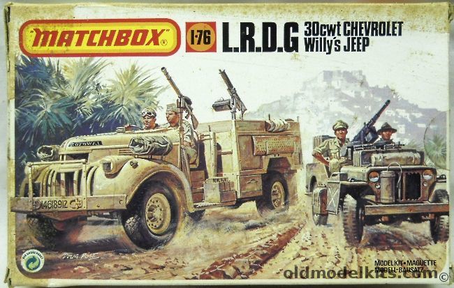 Matchbox 1/76 LRDG 30cwt Chevrolet Trucks and Willys Jeep, 40173 plastic model kit
